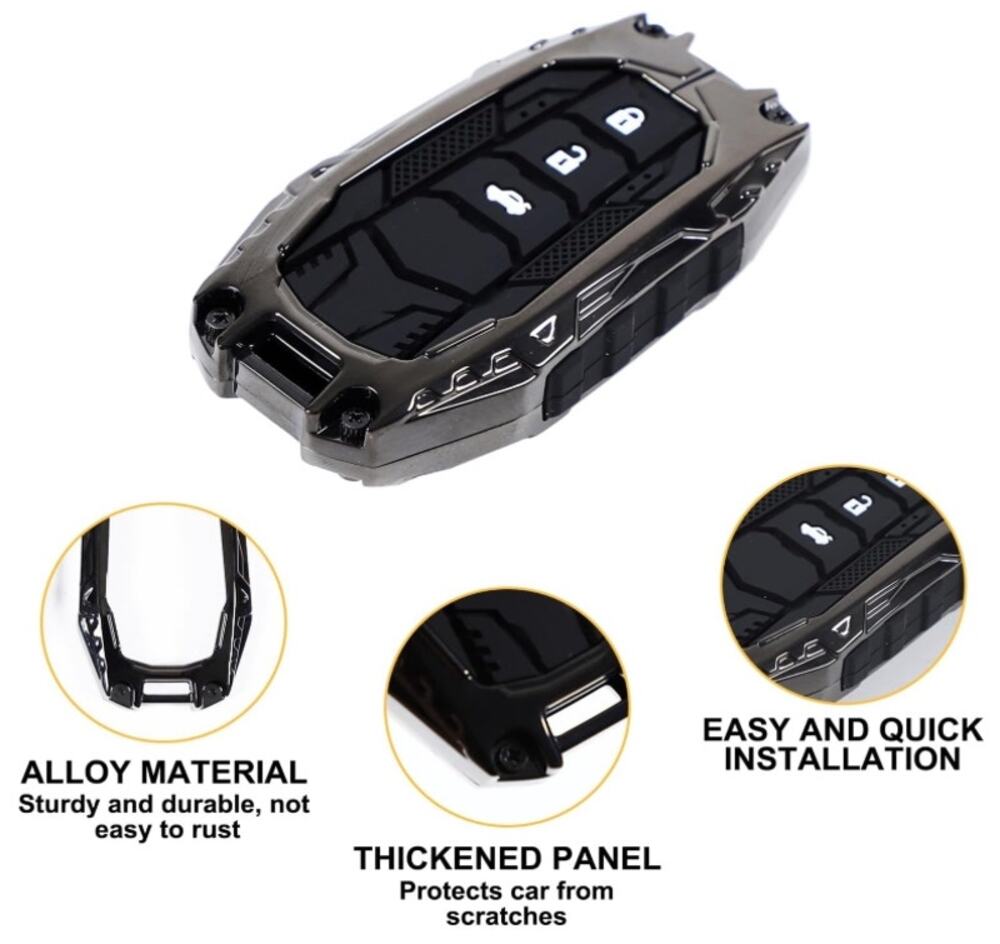 Key Fob Cover Black for Toyota Land Cruiser 250 LC250 Prado J250 New Open Box